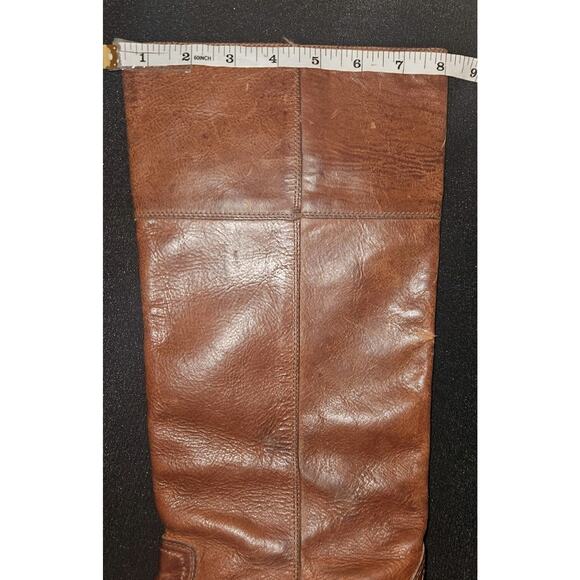 WOMENS FRYE RIDING BROWN TALL BOOTS SIZE 8B | eBay Frye Women\'s Brown Tall Leather Belted Riding Equestrian Boots Size 8 B